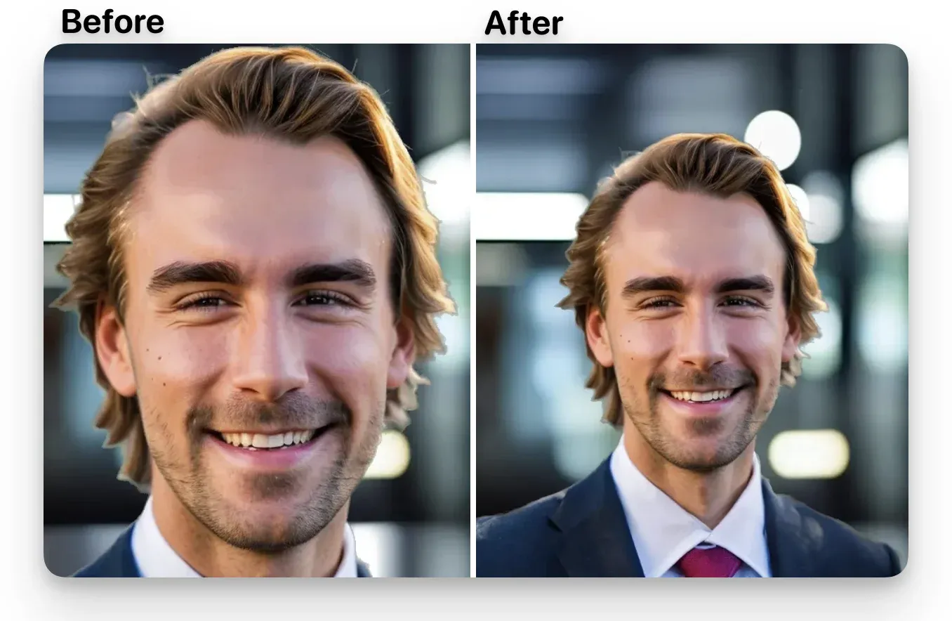 Zoom Out your AI Headshot