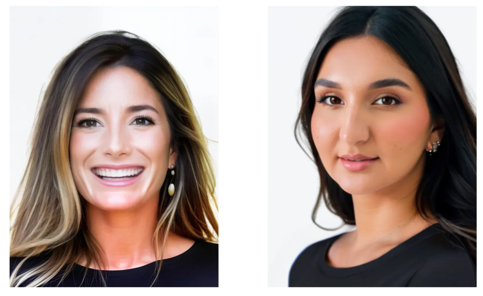 AI headshots generated for On the Glow staff members