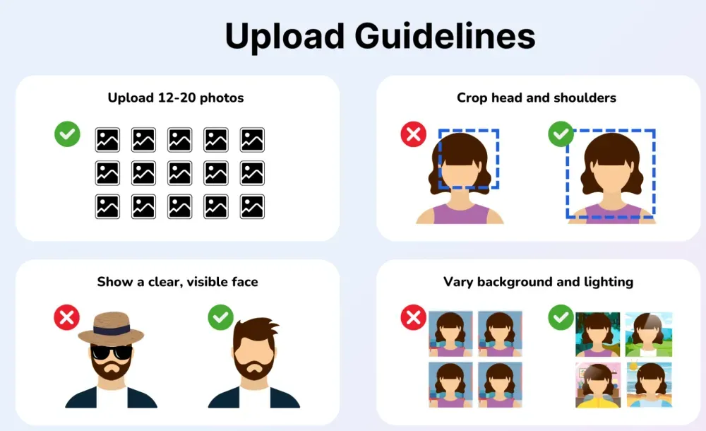 Get your ERAS headshots and portraits by uploading 12 photos of yourself according to the AI guidelines