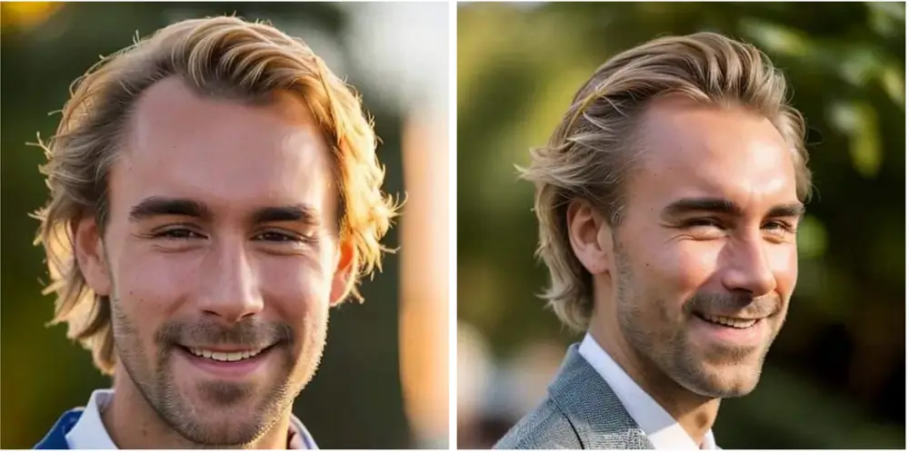 Examples of high-quality AI generated headshots