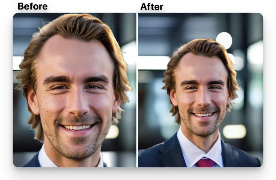 Zoom Out your AI Headshot
