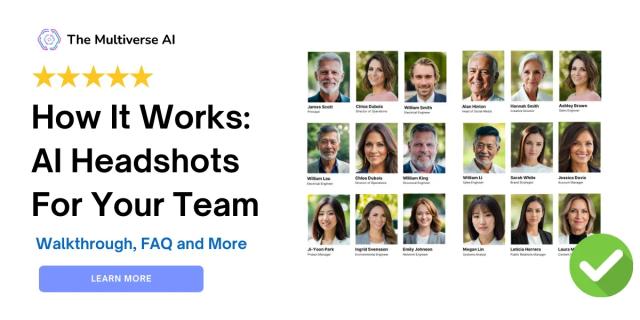 How to Get AI Professional Headshots for Your Corporate Team in Ten Minutes?