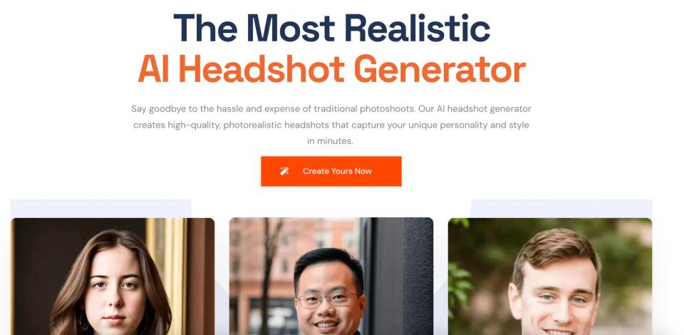 The landing page for ProPhotos AI.