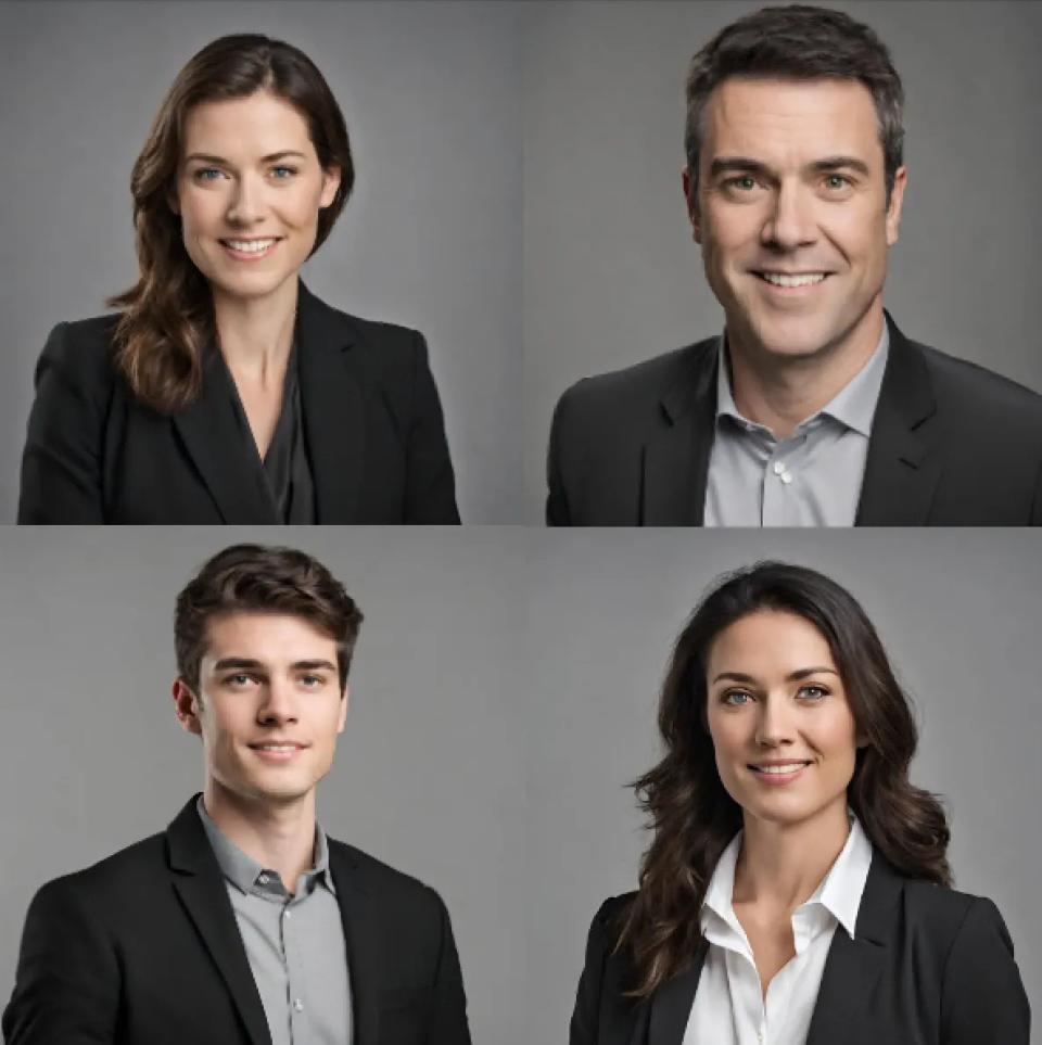 ERAS-compliant AI headshots generated with the Multiverse AI, perfect for medical residency applications