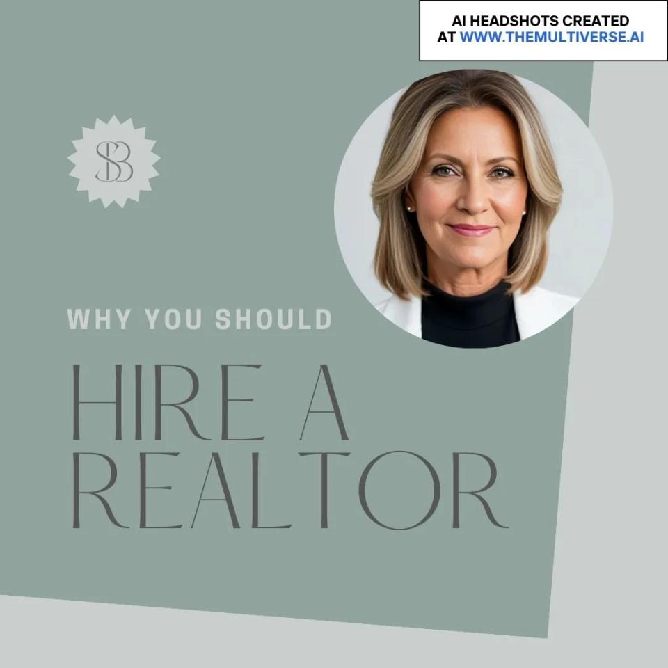 Headshot for real estate agent, smiling, woman